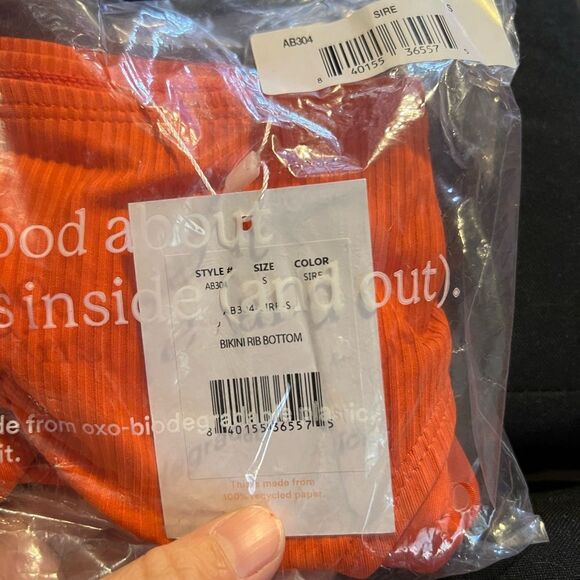 Andie Women's Orange Swim Bottom - Picture 3 of 3